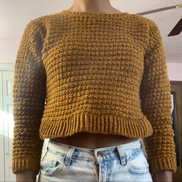 Handmade Sweaters - Handmade Cropped Sweater